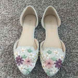 Restricted Floral Embellished Shoes